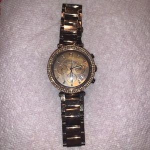 Michael Kors bronze watch- women’s
